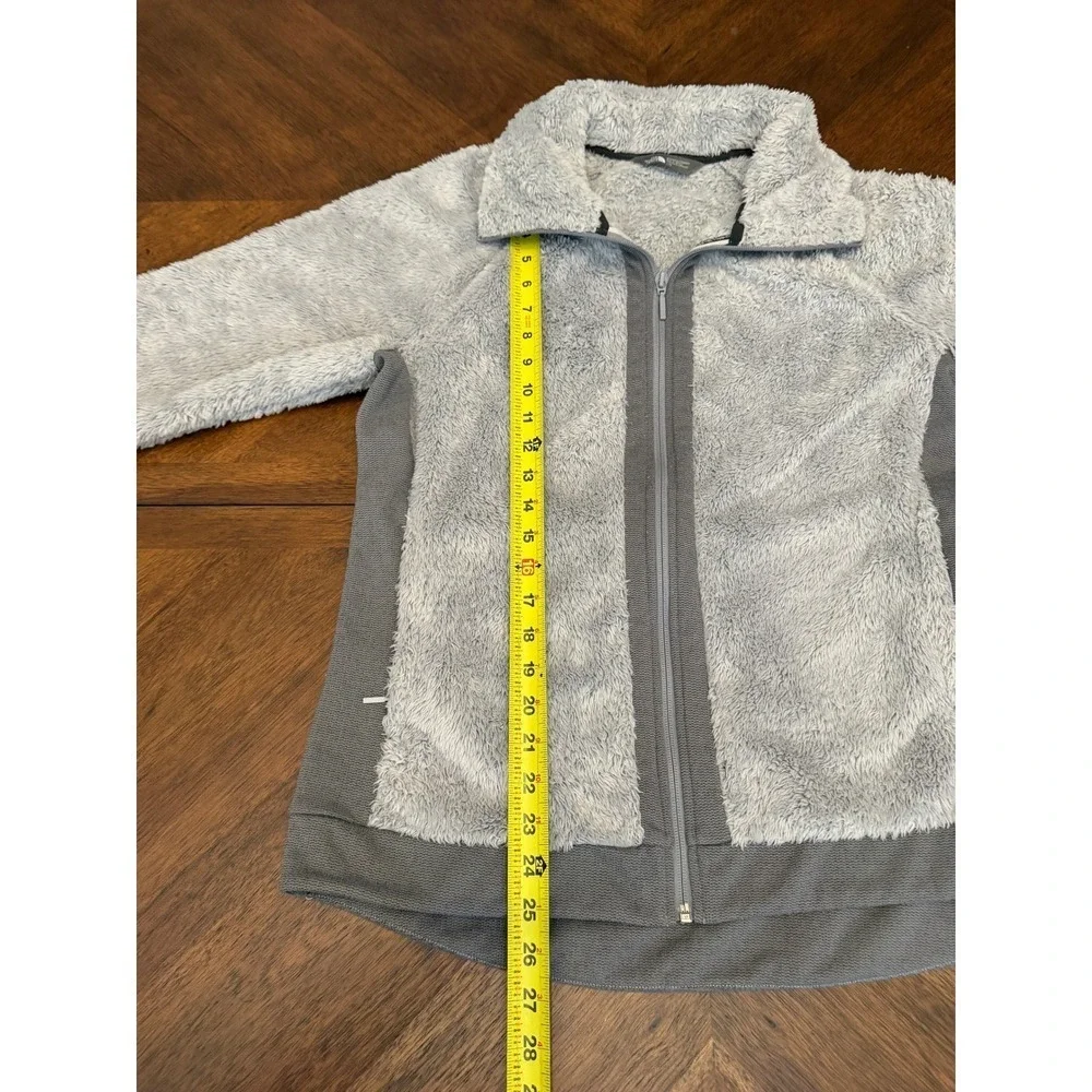 The North Face Womens Osito Hybrid Full Zip Fleece Jacket Gray Large L/G - Picture 5 of 6